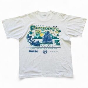 Vintage 90s Irish St. Patrick's Day Minnesota Running Race Marathon T-shirt L